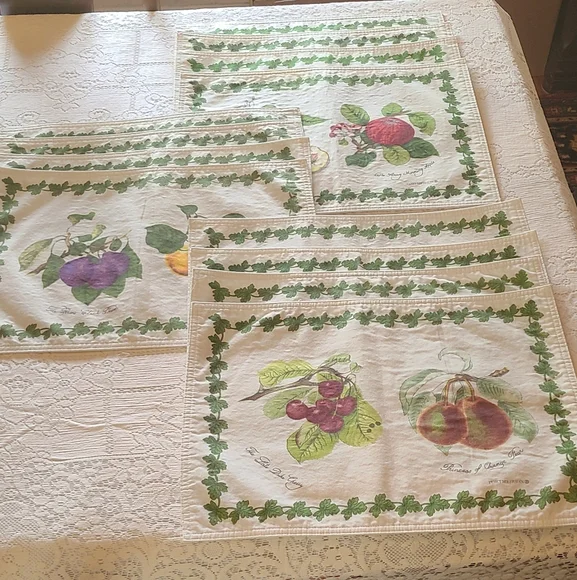 Portmarion Pomona Discontinued Placemats 12 - Picture 1 of 4